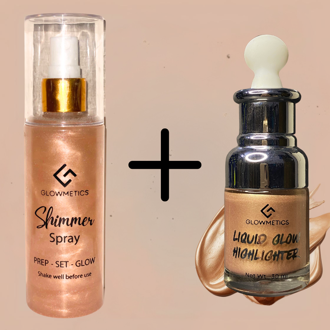 Ayeza Khan Glow Combo Deal (Shimmer Spray + Liquid Highlighter)