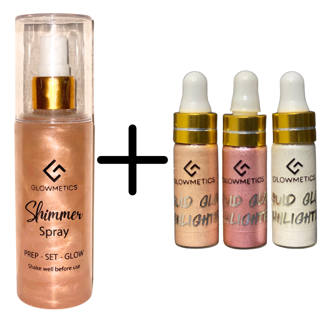 Ayeza Khan Glow Combo Deal (Shimmer Spray + Liquid Highlighter)