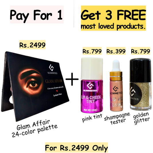 Glam Affair 24-color Palette + 3 Most Loved Products (Free)