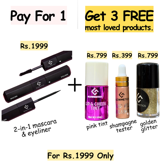 2-in-1 Mascara & Eyeliner + 3 Most Loved Products (Free)