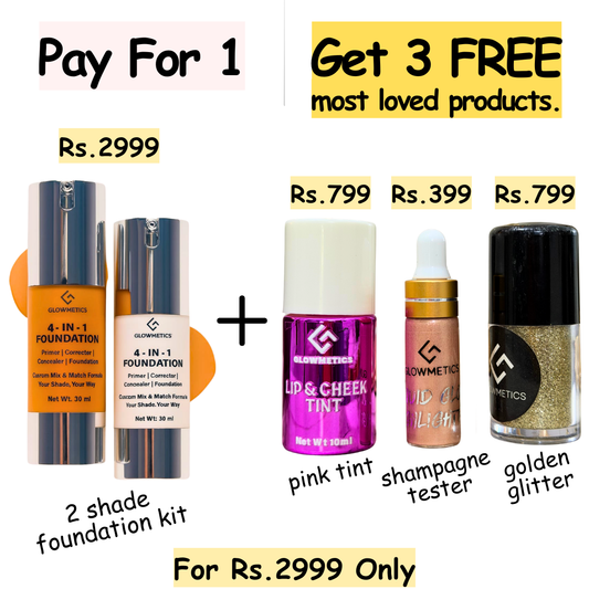 2 Universal Foundations Kit + 3 Most Loved Products (Free)