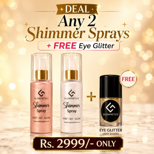 Pack of 2 Shimmer Sprays + FREE Eye Glitter