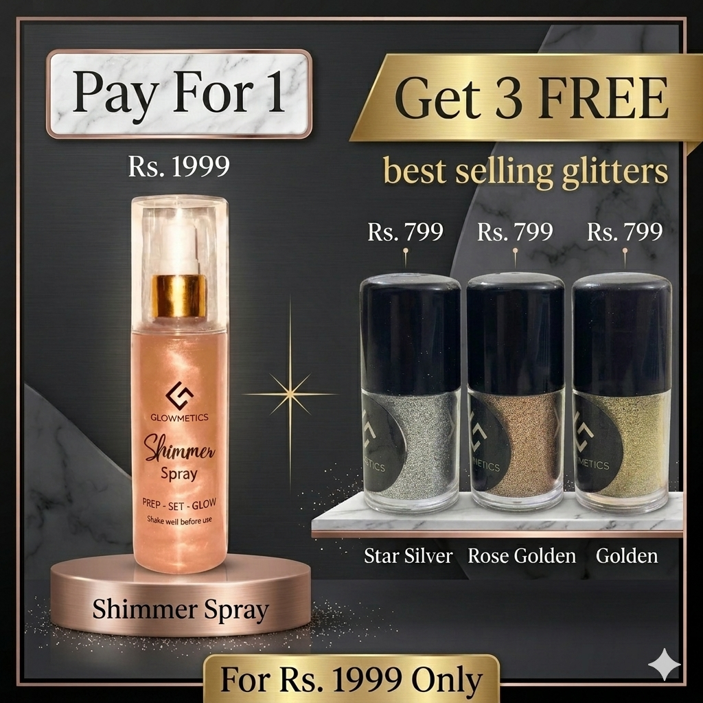 Shimmer Spray + 3 Eye Glitters (Free)